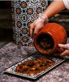 Moroccan Recipe, Morocco Food, Moroccan Restaurant, Moroccan Recipes, Middle East Food, Moroccan Cooking, Moroccan Dishes, Traditional Dishes, Food Street