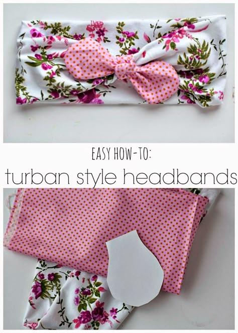 Diy Turban, Couture Bb, Diy Sy, Headband Diy, Headband Tutorial, Style Headband, Turban Style, Baby Diy, Diy Headband