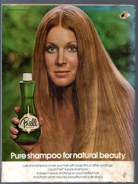 1970's Prell Shampoo Irish Dragon, Shampoo Commercial, Prell Shampoo, 70s Hair, Beauty Ad, Vintage Witch, Seventeen Magazine, Vintage Cosmetics, Old Ads