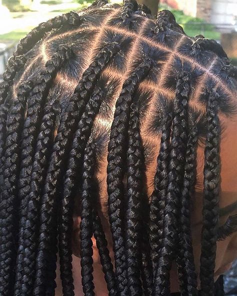 Image may contain: one or more people Kids Box Braids, Triangle Box Braids, Big Box Braids, Braids Hairstyles Pictures, Protective Hairstyles Braids, Box Braids Styling, Braids Hair, Beautiful Braids, Girls Hairstyles Braids