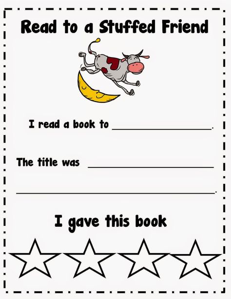 Reading to a stuffed friend helps with fluency.  Grab free recording sheet. Reading Buddies Ideas, Reading Buddies Activities, Reading Buddies Stuffed Animals, Reading Buddy Stuffed Animals, Readers Theater First Grade, Fluency Partner Reading, Read To Someone, Reading Recovery, Reading Buddies