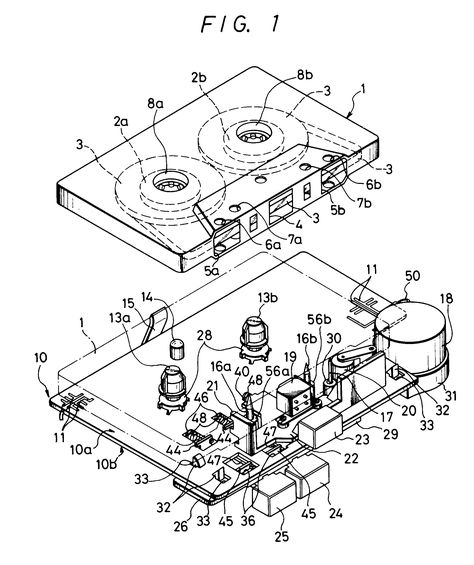 Patent Drawing Patent Drawing Vintage, Exploded Drawing, Patent Illustration, Cassette Tape Recorder, Tape Cassette, 13 December, Decorative Lines, Electronic Circuit, Printed Circuit