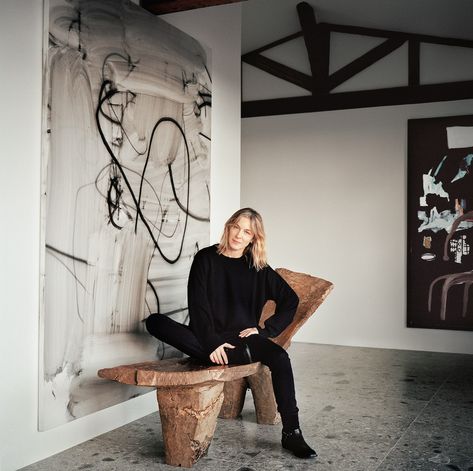 Inside Thierry Gillier and Cecilia Bönström’s Paris Home, the Art Is as Stunning as the View of the Eiffel Tower Basquiat Paintings, Roof Beam, City Planner, Walnut Floors, Paris Home, Pierre Jeanneret, Style Deco, Paris Apartments, French Interior