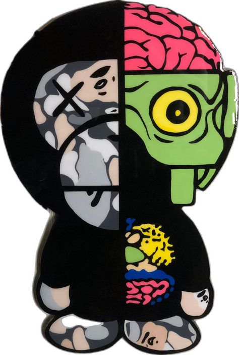 Unmissable! Check out this Kaws dissected , running chum, hype beast art decor, bape, wood cut out skull, Logo Artwork Poster, Wall ,Fashion Streetwear Supreme Urban only at $300.00. #painting #kaws #WoodCutoutArt #supreme #cartoon #decor #kaw #RunningChum #anime #FashionStreetwear Painting Kaws, Kaws Dissected, Supreme Cartoon, Hype Beast Art, Bape Art, Bape Logo, Beast Art, Graphic Shapes Design, Cut Out Art