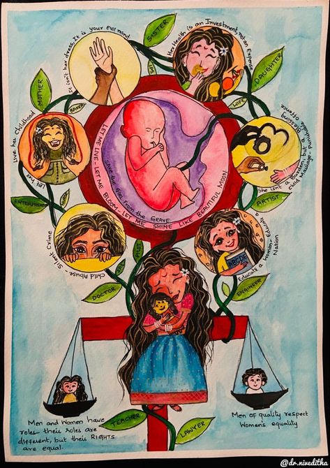 Drawing Exibition Idea, Save The Child Girl, Save Girls Drawing For Competition, Save Girls Child Rangoli Design, Save The Girl Child Poster Ideas Aesthetic, Freedom And Social Change Art, Creative Posters On Social Issues, Save Women Poster, Save Girls Rangoli