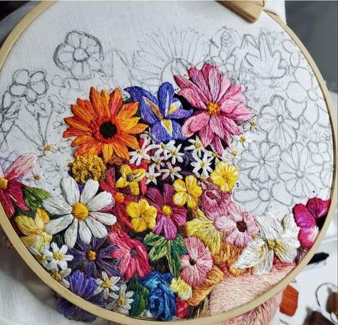 Embroidery Collage, May Queen, Embroidery Stitching, Textile Texture, Hand Embroidery Projects, Creative Embroidery, Summer 22, Embroidery On Clothes, Diy Origami