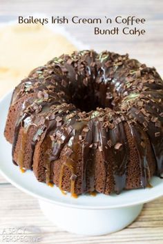 I *heart* Baileys Irish Cream Bundt Cake #cake #bundtcake #baileysirishcream Irish Cream Bundt Cake, Coffee Bundt Cake, Irish Cream Cake, A Spicy Perspective, Boozy Desserts, Cake Chocolat, Baileys Irish, Baileys Irish Cream, Bundt Cakes Recipes