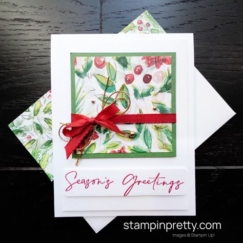 Christmas Card Ideas, Christmas Background Images, Mary Fish, Stamped Christmas Cards, Seasons Greetings Card, Stampin Pretty, Congrats Card, Stampin Up Christmas Cards, Wallpaper Iphone Christmas