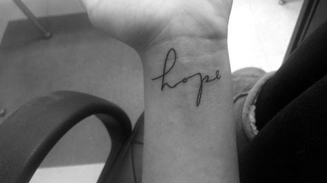 Hope Wrist Tattoo, Wrist Piercing, Wrist Tattoo, Wrist Tattoos, Tattoos And Piercings, Fish Tattoos, Tattoo Quotes, Tattoo Ideas, Piercings