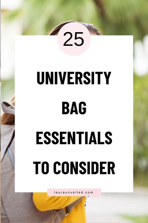 Ensure you're fully prepared by knowing what to keep in your school bag with these college bag essentials. Here's a comprehensive list of things to put in your backpack. Don't forget the university bag essentials that make your day easier. Wondering what to pack in a backpack for school? Check out the college girl backpack essentials & school bag must-haves for high school. Create the perfect college backpack essentials list & learn how to pack your backpack for school effectively. Clothes To Pack For College, University Bag Essentials, College Shopping Lists, Freshman Essentials, Room Things To Buy, What To Buy For College, Dorm Room Shopping List, College Bag Essentials, What To Pack For College