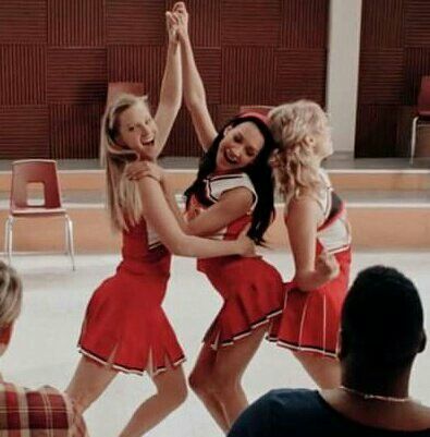 Glee Halloween Costumes, Santana And Quinn, Glee Cheerios, Brittany Glee, Disney Movie Quiz, Glee Santana And Brittany, Brittany And Santana, Unholy Trinity, Santana Lopez