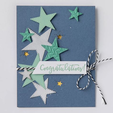 Regalos Ideas, Grandparents Card, Kids Stamps, Decorative Stamps, Star Cards, Card Crafts, Quick Cards, Original Card, Congratulations Card