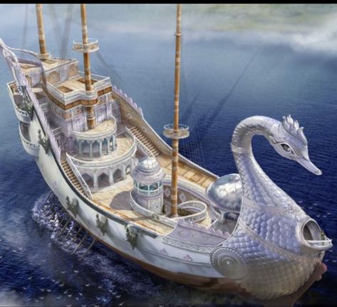 Fantasy Boat Design, Futuristic Pirate Ship, Fantasy Ships, Fantasy Boat, Steampunk Boat, Fantasy Ship, Airship Art, Pirate Ship Art, Steampunk Vehicle