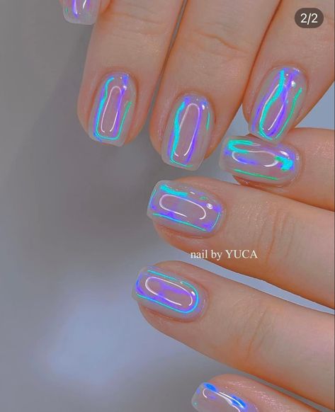 Bubble Nails, Opal Nails, Unghie Nail Art, Nail Collection, Holographic Nails, Funky Nails, Chic Nails, Fancy Nails, Party Hairstyles