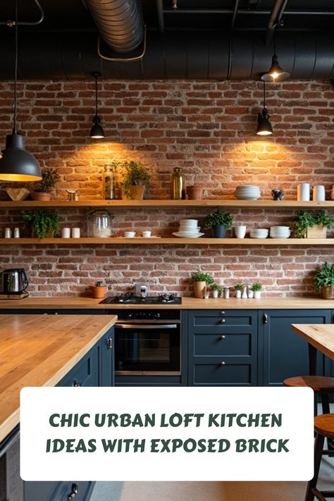 Explore inspiring urban loft kitchen designs featuring stunning exposed brick walls. Discover how to combine industrial aesthetics with modern functionality, creating a unique and stylish cooking space. Perfect for minimalists and lovers of vintage charm!