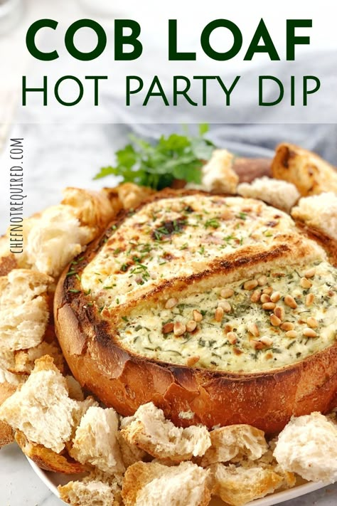 Bread Bowl Appetizers, Cheese Bread Bowl, Cob Dip Recipes, Cobb Dip, Cob Bread Recipe, Bread Platter Ideas, Dip Bread Bowl, Bread Bowl Dips Recipes, Bread Bowl Dip Recipes