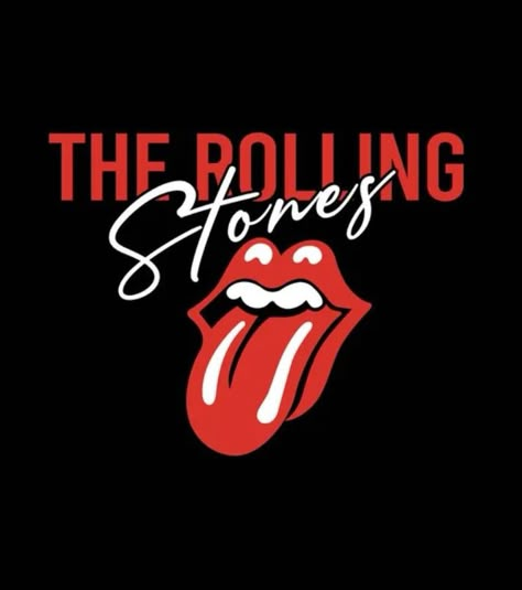 The The Rolling Stones are a soo cool 😎! Rolling Stones Poster, Mick Jagger Rolling Stones, Kiss Logo, Rolling Stones Logo, Rolling Stones Band, Rollin Stones, T Shirt Logo Design, Cover Album, Shirt Logo Design