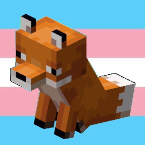 Minecraft Pride, Fox Minecraft, Fox Pfp, Minecraft Pfp, Icons Pfp, Not Mine, Minecraft, Fox, Tags