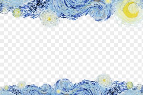 فنسنت فان جوخ, Metamorphosis Art, Png Border, Persian Tattoo, Notebook Cover Design, Scrapbook Printing, Arte Van Gogh, The Starry Night, Art Journal Therapy