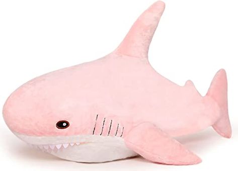 Pink Shark Plush, Stuffed Shark, Shark Toys, Shark Stuffed Animal, Shark Stuff, Human Body Structure, Shark Pillow, Shark Tail, Pink Shark