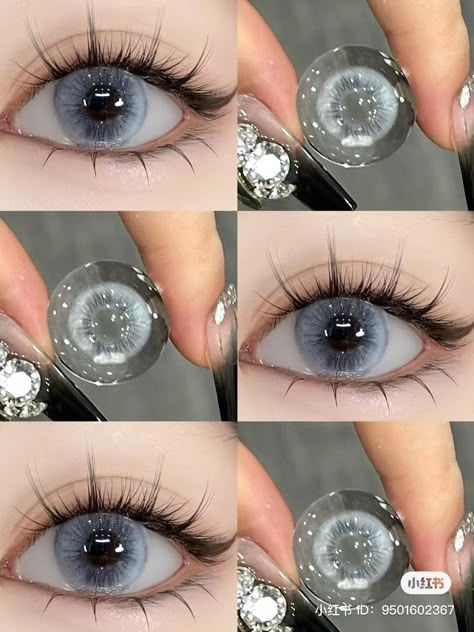 Color Eye Contact Lenses, Beauty Basket, Cool Contacts, Eye Lens Colour, Eye Color Chart, Colored Eye Contacts, Cosmetic Contact Lenses, Alat Makeup, Beautiful Eyes Color