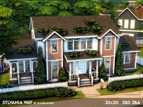 The Sims Resource - Sylvania Way (TSR only CC) Sims 4 3 Story House, Sims 4 For Rent House, Sims4 Townhouse, Sims 4 Cc Houses Download Free, Suburban House Sims 4, Sims 4 For Rent, Sims 4 Rental, Sims 4 House Layout, Sims 4 Mansion