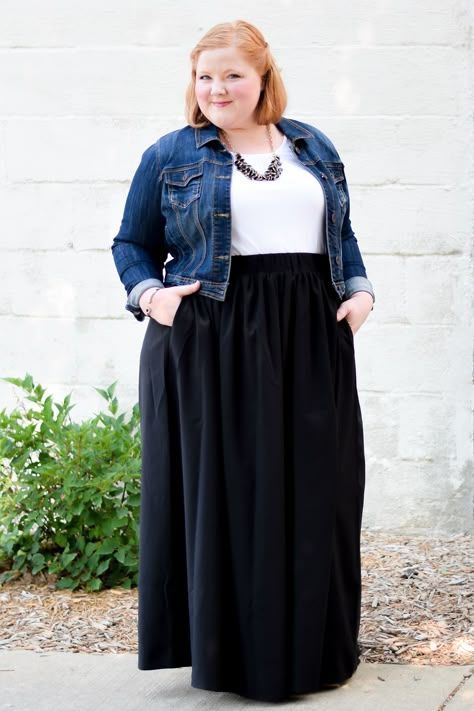 Four Creative Ways to Wear a Maxi Skirt | With Wonder and Whimsy Skirt Outfit Ideas Plus Size, Modest Plus Size Fashion, Maxi Skirt Outfit Ideas, Plus Size Long Skirts, Plus Size Fashion Ideas, Outfit Ideas Plus Size, Maxi Skirt Outfit, Plus Size Fashion Tips, Skirt Outfit Ideas