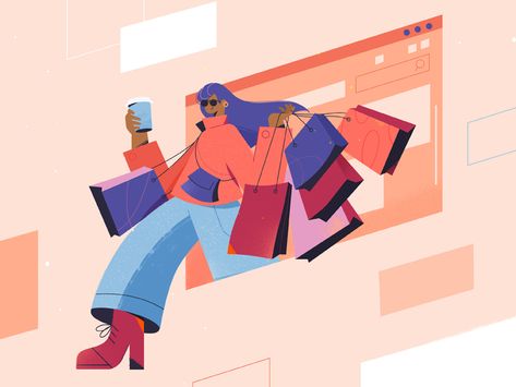 E Commerce Website Design, Website Design Trends, Flat Design Illustration, E Commerce Website, Article Design, Cute Couple Art, Business Advertising Design, Flat Illustration, Illustration Character Design