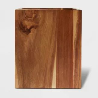 Shop Target for bathroom wastebasket Bathroom Accessories you will love at great low prices. Free shipping on orders of $35+ or same-day pick-up in store. Wood Trash Can, Modern Powder Rooms, Bathroom Dispensers, Modern Powder Room, Bathroom Waste Basket, Wood Waste, Wood Bath, Bamboo Bathroom, Glam Bedroom