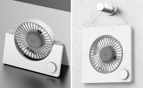 Portable Fans, Portable Desk, Design Presentation, Desk Fan, Speaker Design, Mini Fan, Yanko Design, Window Installation, Keep Cool