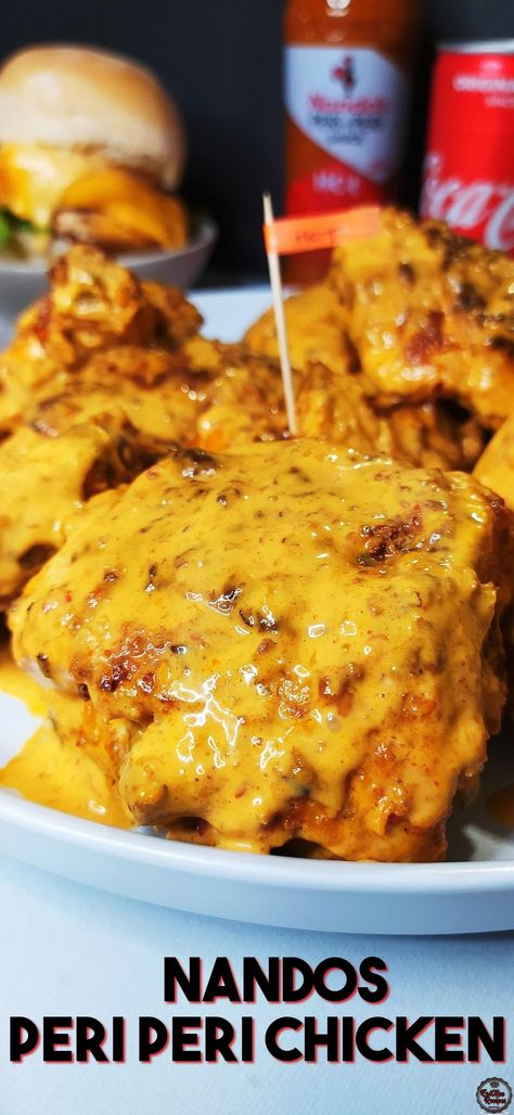 Nandos Peri Peri Chicken Recipe Nando Chicken Recipe, How To Make Nandos Chicken, Chicken Western Recipe, Nando's Chicken Recipe, Nando’s Chicken Recipe, Chicken Nandos Recipe, Nandos Butterfly Chicken, Nandos Lemon And Herb Chicken Recipe, Chicken Peri Peri Recipes