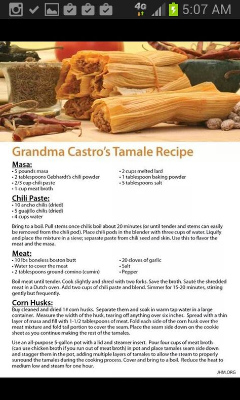 grandma's Castro's tamale recipe Diana Hagee Recipes, Tamale Balls, Authentic Tamales Recipe, Easy Tamales Recipe, Tamale Recipes, Homemade Tamales Recipe, Masa For Tamales, Corn Tamales, Mexican Tamales