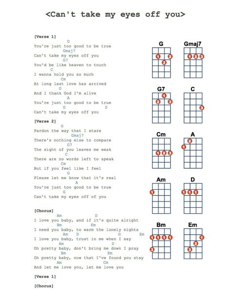 Can't take my eyes off of you Cant Take My Eyes Off Of You Ukulele, Can't Take My Eyes Off Of You, Cant Take My Eyes Off Of You, Can't Take My Eyes Off You, Can’t Take My Eyes Off You, Ukulele Songs Popular, Akordy Na Ukulele, Songs Ukulele, Ukulele Fingerpicking Songs