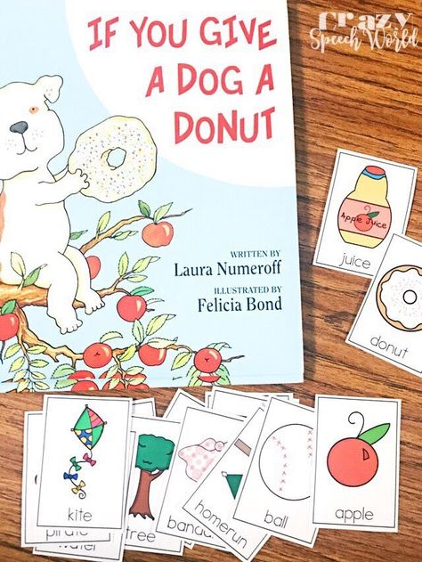 If You Give A Dog A Donut Sequencing, If You Give A Dog A Donut Craft Preschool, If You Give A Activities, Give A Dog A Donut Craft, Speech Therapy Kindergarten, If You Give A Dog A Donut Preschool, If You Give A Dog A Donut, If You Give A Dog A Donut Activities, Preschool Pet Theme Activities