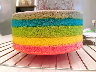 Rainbow Cake Tutorial, Nyonya Food, Brownie Muffins, Healthy Eating Meal Plan, Asian Cake, Sponge Cakes, Layer Cakes, Chocolate Decorations, Chiffon Cake