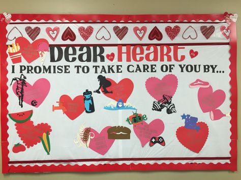 Heart healthy Cardiac Rehab Week, Heart Health Month Activities For Kids, Heart Awareness Month Ideas, American Heart Month Bulletin Board, Heart Healthy Activities For Kids, Heart Health Month Bulletin Board, Heart Health Month Ideas, Heart Healthy Bulletin Board Ideas, Cardiac Bulletin Board Ideas