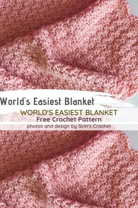 Really Easy To Crochet Baby Blanket -DailyCrochet.com | Crochet for beginners blanket, Easy crochet baby blanket, Crochet baby patterns Crochet Baby Blanket Free Pattern, Crochet Blanket Pattern Easy, Easy Crochet Baby Blanket, Crochet For Beginners Blanket, Easy Crochet Blanket, Baby Afghan, Easy Crochet Baby, Baby Afghan Crochet, Best Baby Shower Gifts