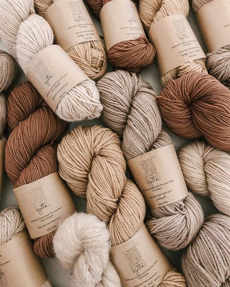 Ozetta Fiber Arts (@ozetta) posted on Instagram • Jul 25, 2020 at 6:55pm UTC Yarn Mood Boards, Yarn Shopping Aesthetic, Earth Tone Color Palette Yarn, Natural Dye Yarn, Natural Dye Wool Yarn, Yarn Inspiration, Beige Aesthetic, Aesthetic Gif, Hand Dyed Yarn