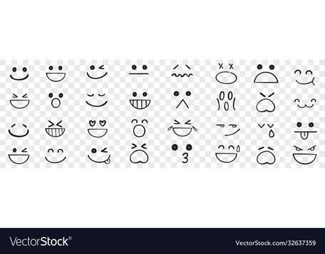 Feelings Illustration, Ar Book, Face Doodles, Crying Eyes, Eye Expressions, Laughing Face, Eye Illustration, Face Illustration, Illustration Ideas