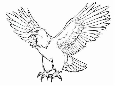 illustration of Simple eagle coloring activity Eagle Coloring Pages, Philadelphia Eagles Colors, Eagle Cartoon, Eagle Drawing, Baby Coloring Pages, Flag Coloring Pages, Eagle Pictures, Rainbow Canvas, Bird Coloring Pages