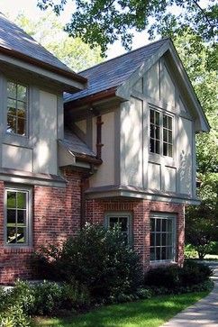 Tudor Exterior Paint, Tudor House Exterior, English Tudor Homes, Tudor Home, Exterior House Remodel, Tudor Style Homes, Brick Exterior House, Exterior Paint Colors For House, Traditional Exterior