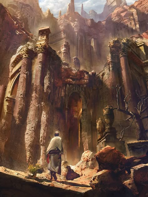 Dnd Desert, Fantasy Locations, Fantasy Settings, Art Cyberpunk, Dark Sun, Dnd Campaign, Fantasy Worlds, Fantasy City, Fantasy Setting