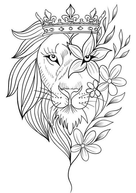 Leo Drawing, Leo Tattoo Ideas, Lion Mandala, Lion Tattoo Design, Tattoo Stencil Outline, White Drawing, Desenho Tattoo, Tattoo Art Drawings, Outline Drawings