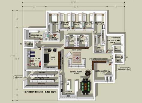 Fortified Homes - Home Concepts and Survival Shelters from Hardened Structures Bunker Home, Doomsday Bunker, Underground Shelter, Underground Bunker, Underground Homes, Safe Room, Survival Shelter, By Any Means Necessary, Homestead Survival