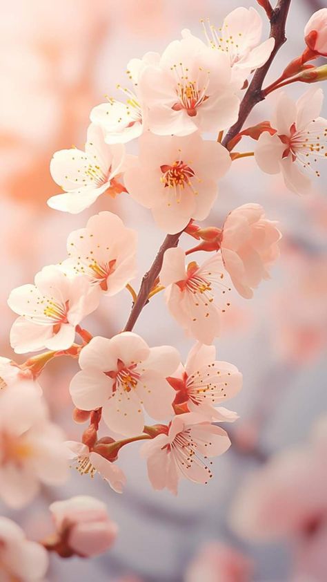 Peach Colour Wallpaper, Invierno Aesthetic, Colour Wallpaper, Peach Colour, Colour Texture, Cherry Blossom Background, Seasons Of The Year, Sky Aesthetic, Color Textures