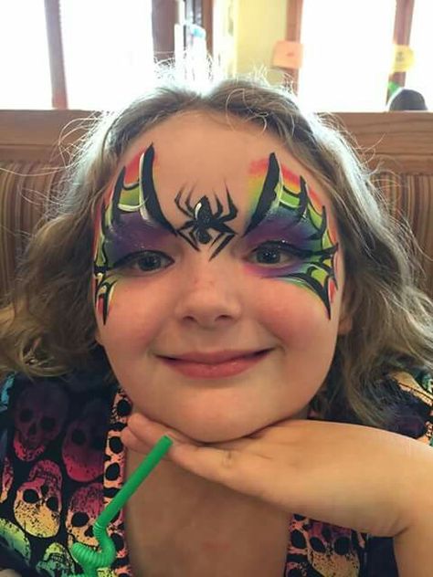 Rainbow witch Rainbow Witch Makeup, Witch Face Paint, Rainbow Witch, Web Face, Witch Makeup, Witch Face, Kids Face Paint, Face Painting Halloween, Face Painting