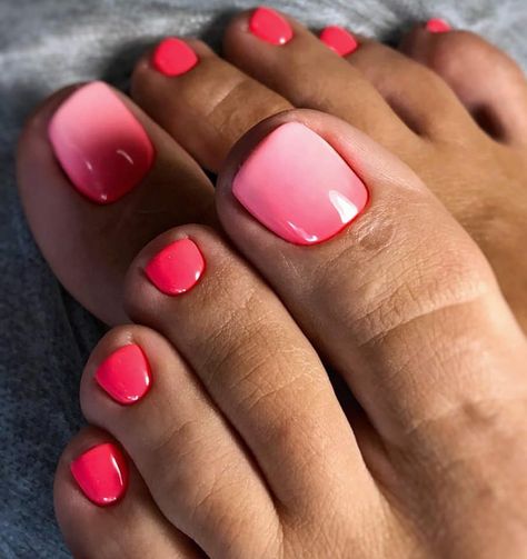 Toe Nail Colors, Pedicure Colors, Gel Toe Nails, Toe Nail Color, Pretty Toe Nails, Cute Toe Nails, Summer Toe Nails, Pedicure Designs, Red Nail