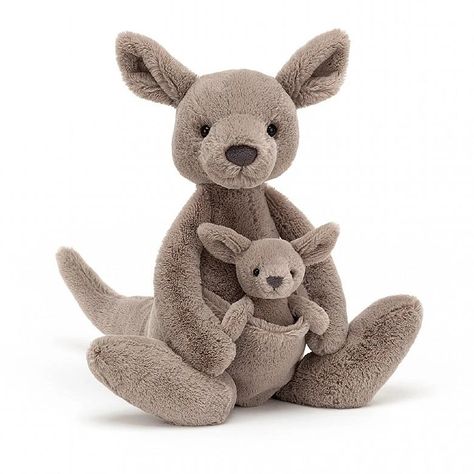 Kangaroo Stuffed Animal, Kangaroo Plush, Baby Joey, Kangaroo Baby, Jellycat Stuffed Animals, Baby Pop, Soft Toy Animals, Png Icons, Cute Stuffed Animals