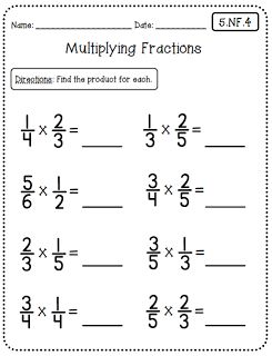 Common Core Math Worksheets (5th Grade Edition) at Create●Teach●Share Class 5th Math Worksheet, 5th Class Maths Worksheets, Grade 7 Math Worksheets Fractions, Grade 4 Math Worksheets Fractions, Fractions Worksheets Grade 5, Multiplying Fractions Worksheets, Learn Mathematics, Homeschool Worksheets Free, Grade 5 Math Worksheets