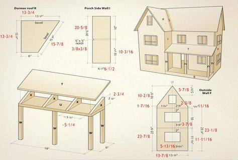 Dollhouse Woodworking Plans, Doll House For Boys, Dollhouse Plans, Canadian Woodworking, Dolly House, Cardboard Dollhouse, Boys Furniture, Doll House Plans, Dollhouse Miniatures Diy